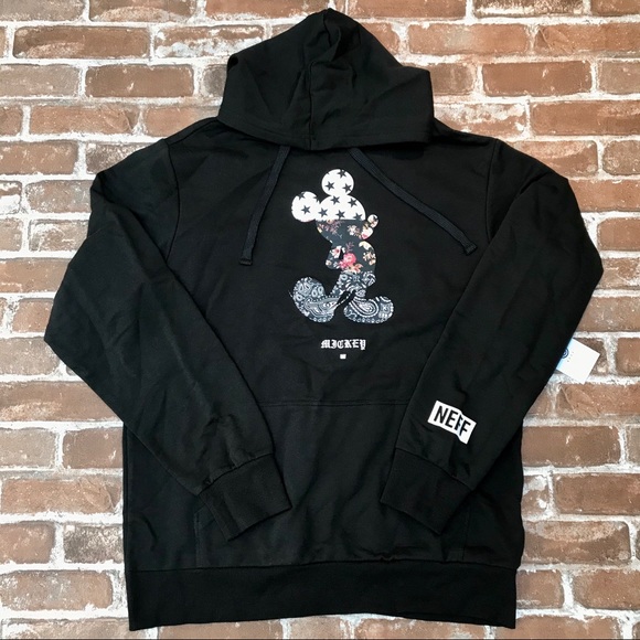 X-Large NEFF Mens Limited Graphic Hoodie Sweatshirt Black